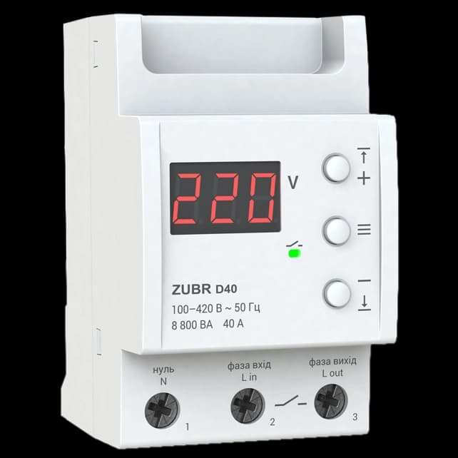 ZUBR D40 Реле напруги