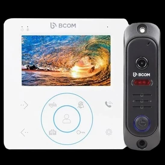 BCOM BD-480M White Kit Комплект відеодомофона