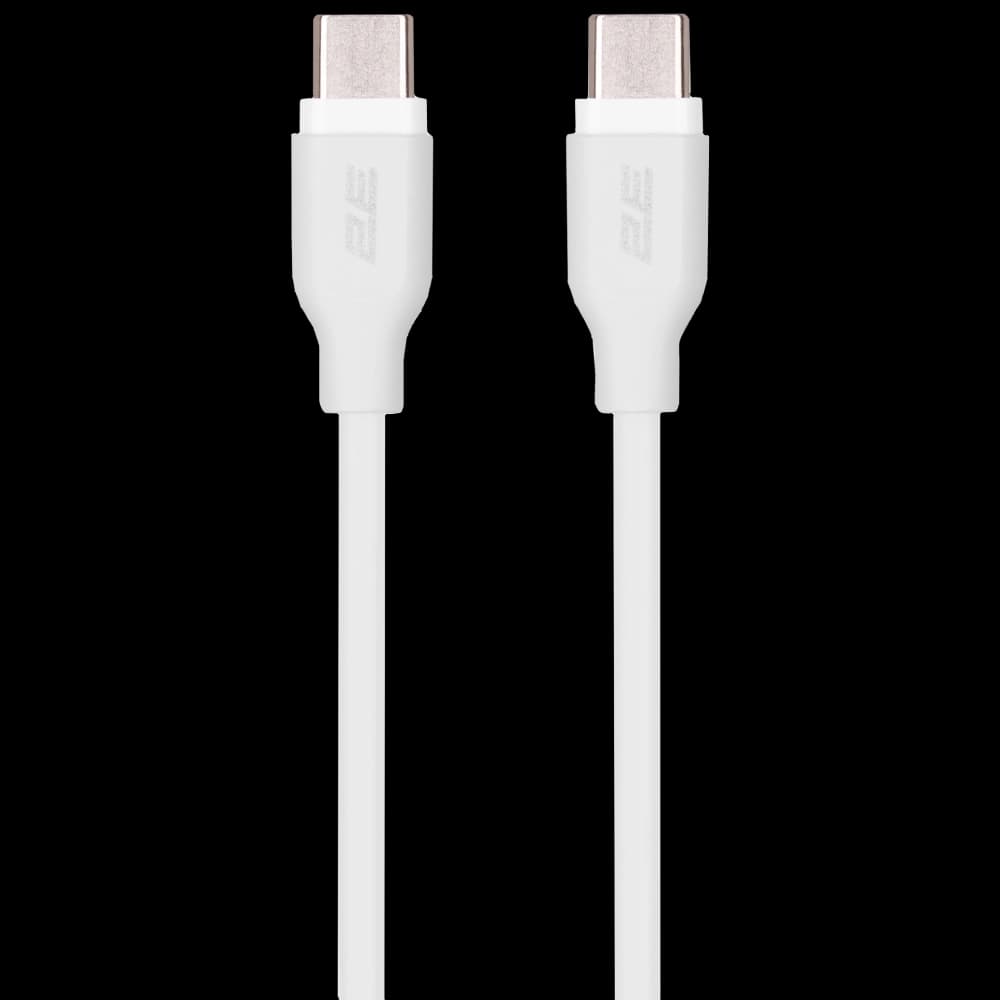 2E Type-C Glow USB-C > USB-C Кабель заряджання/синхронізації 1м 60Вт білий