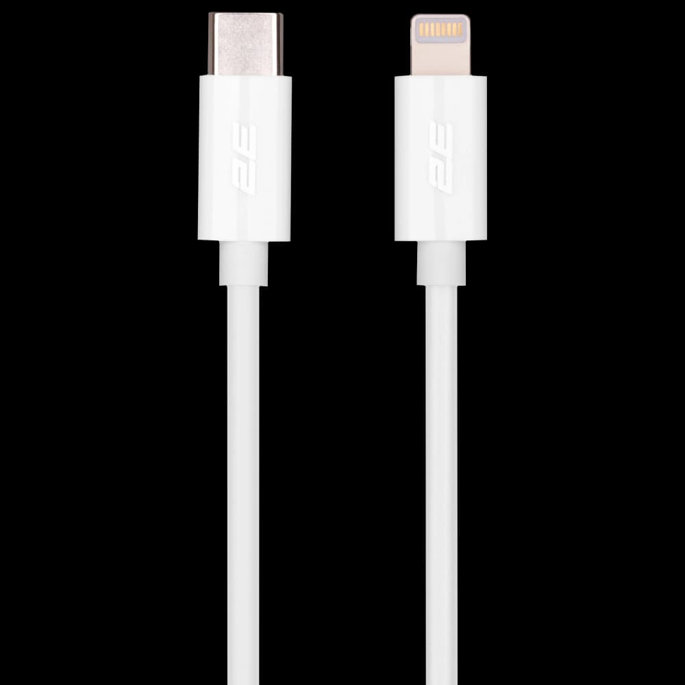 2E Type-C GlowUSB-C > Lightning Кабель заряджання/синхронізації 1м білий