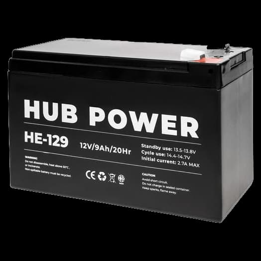 Hub Power HE-129 12V 9AH Акумуляторна батарея