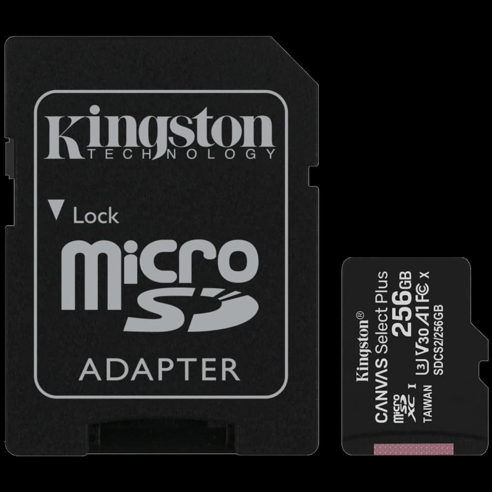 Kingston 256GB micSDXC Canvas Select Plus 100R A1 C10 Card Модуль флеш-пам'яті