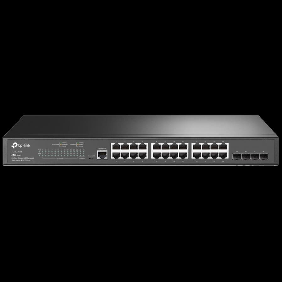 TP-Link TL-SG3428X-UPS Комутатор 24 порти керований