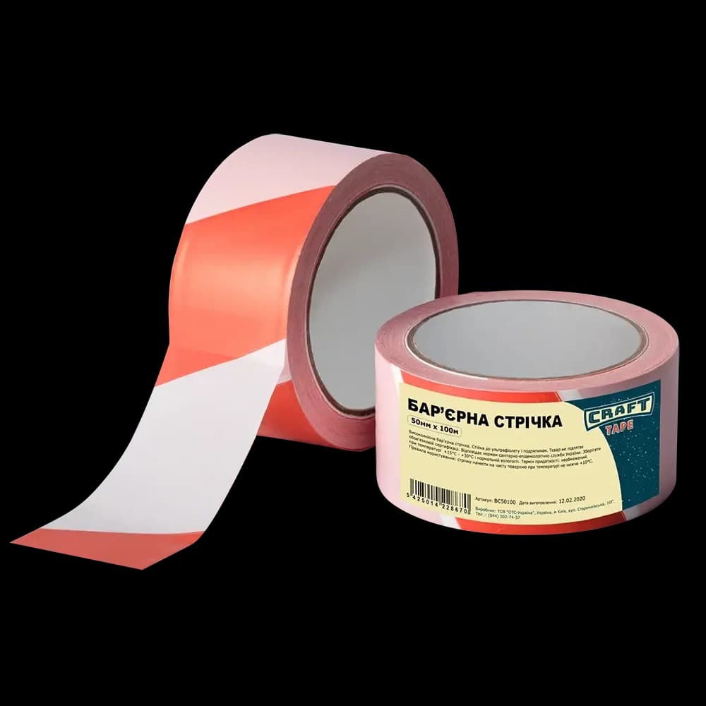 CRAFT TAPE BC50100 50мм x 100м Стрічка бар'єрна