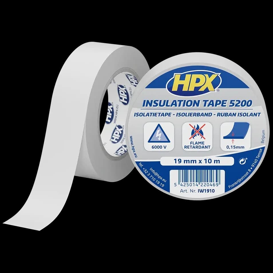 HPX IW1910 HPX5200 19мм х 10м Стрічка ПВХ ізоляційна