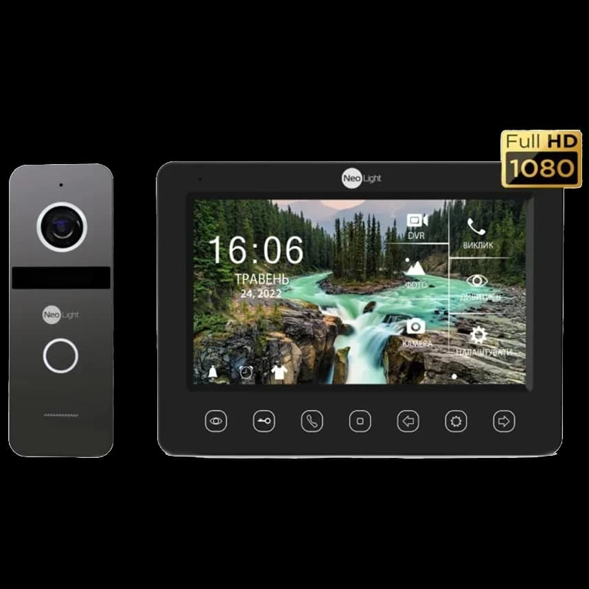 Neolight NeoKIT FHD Pro B/GRAPHITE (KAPPA + HD + SOLO FHD) Комплект відеодомофону