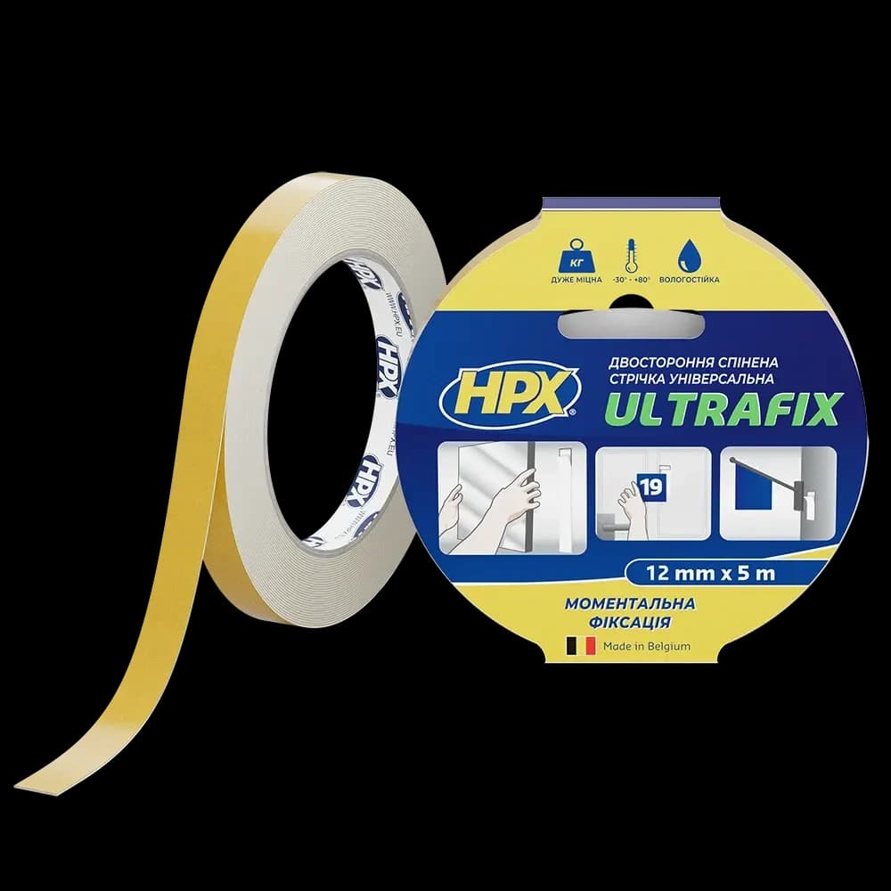 HPX DSU1205 ULTRAFIX 12мм х 5м Стрічка двохстороння