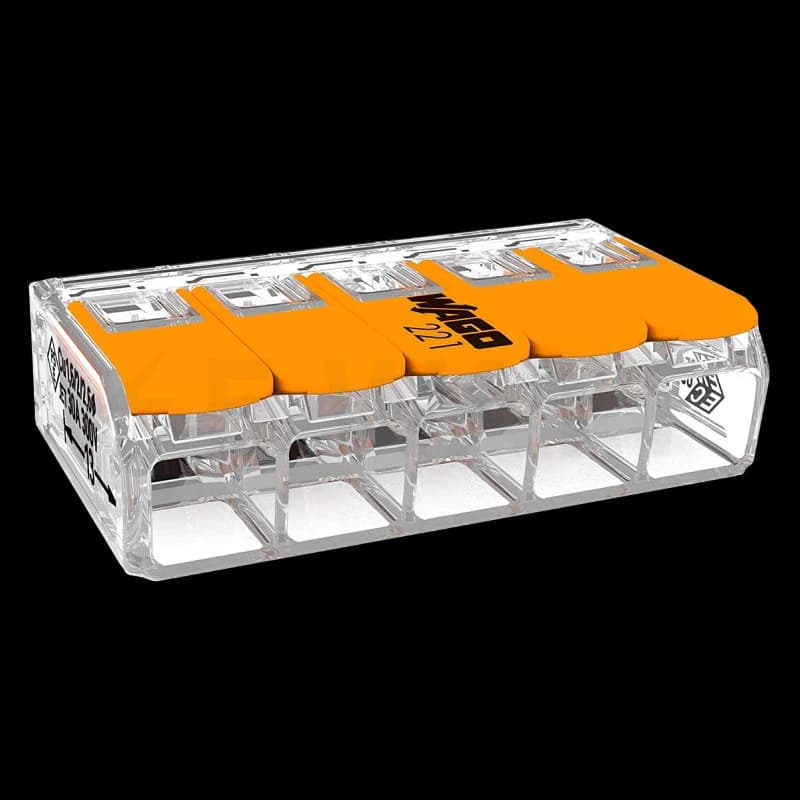 Wago COMPACT 221-615 5-дротова 0,5-6мм2 Клема