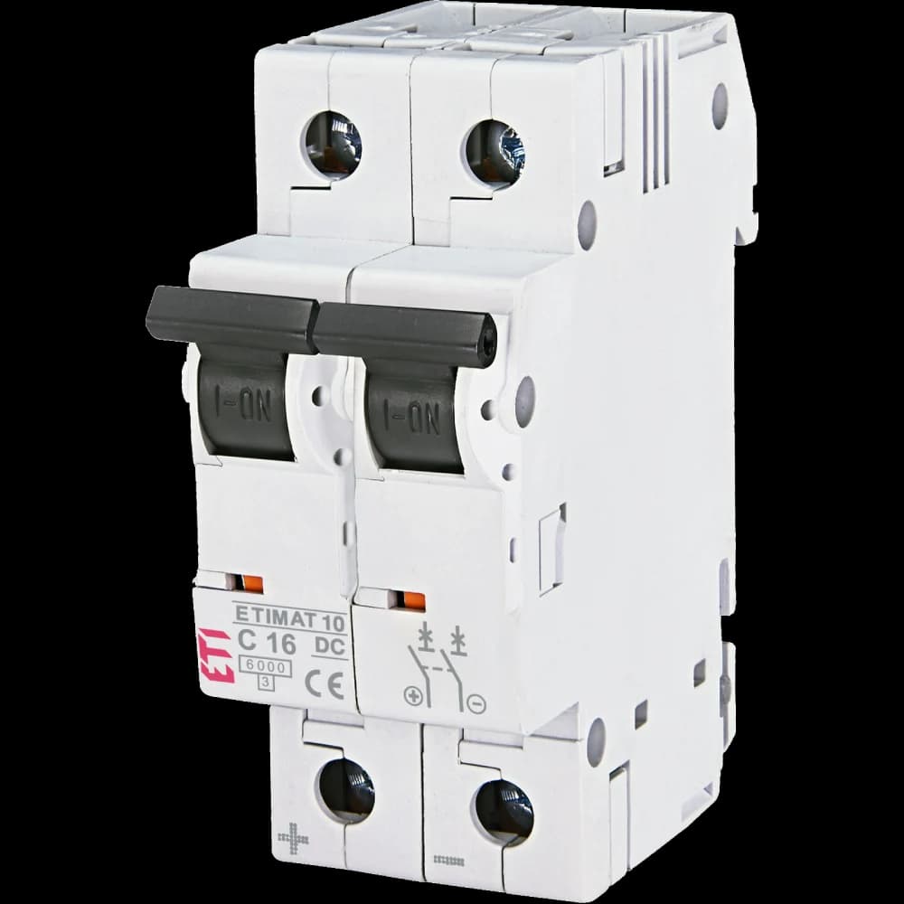 ЕТІ ETIMAT 10 DC 2p C 16A (6 kA) Автоматичний вимикач