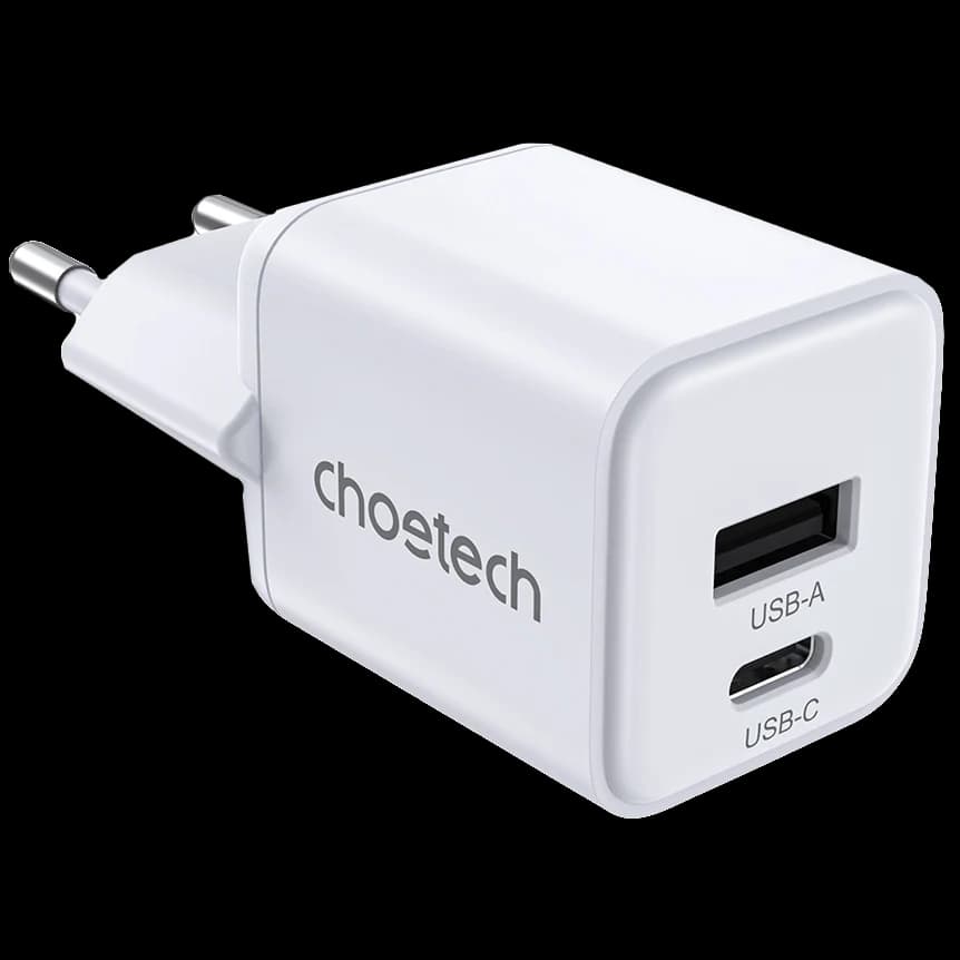 Choetech PD5012 mini White PD30W GAN A+C Адаптер