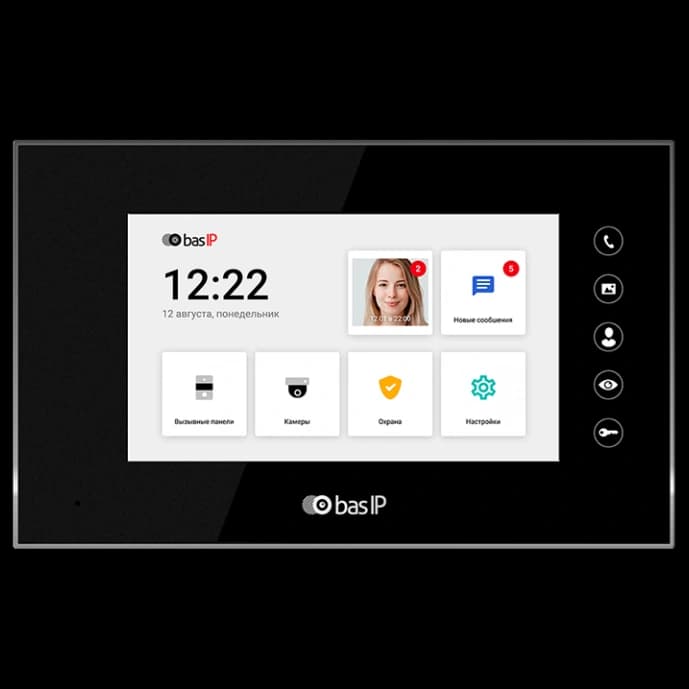 BAS-IP AQ-07LL (black) (BAS-IP) Відеодомофон