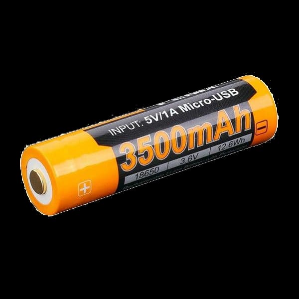 Fenix ARB-L18-3500U Акумулятор 18650 3500 mAh micro usb зарядка