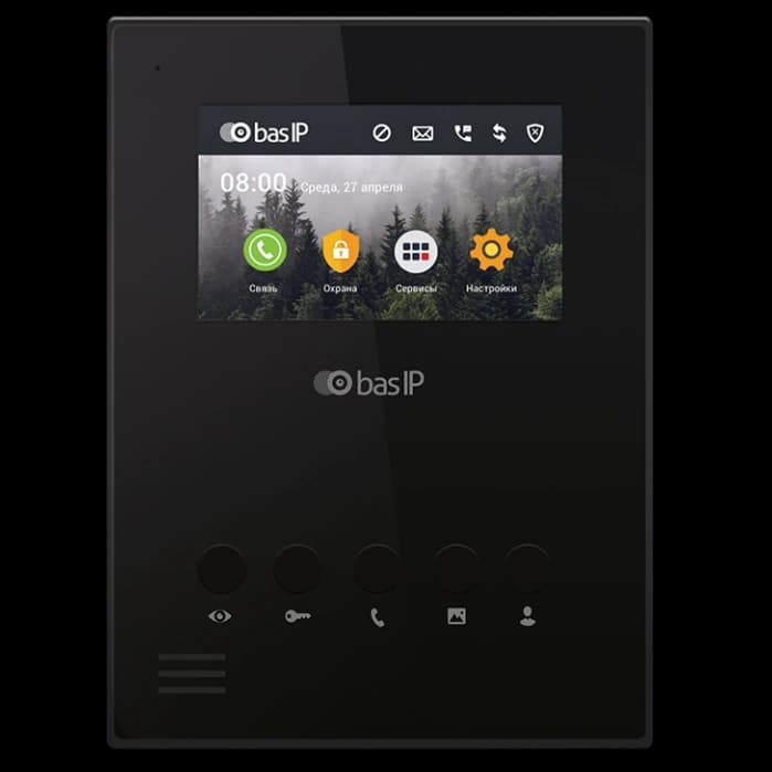 Bas-IP AU-04LA black Відеодомофон