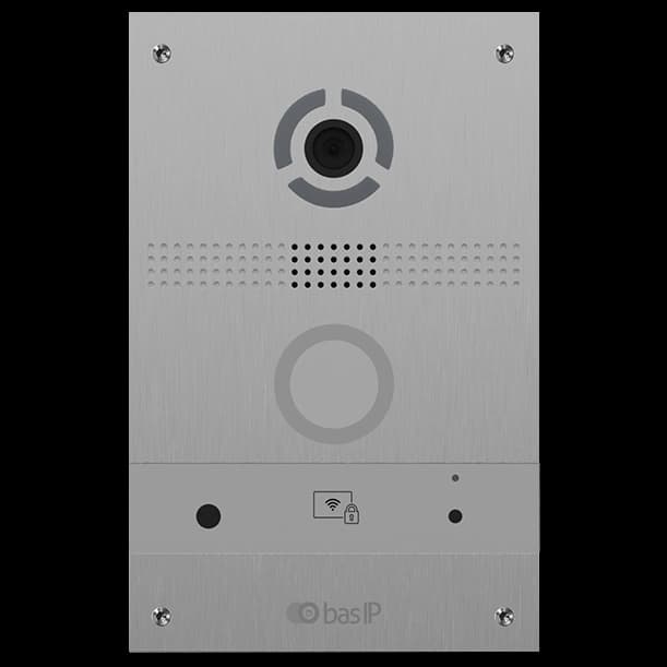 Bas-IP AV-08FB silver IP панель виклику з розпізнаванням облич і зчитувачем UKEY