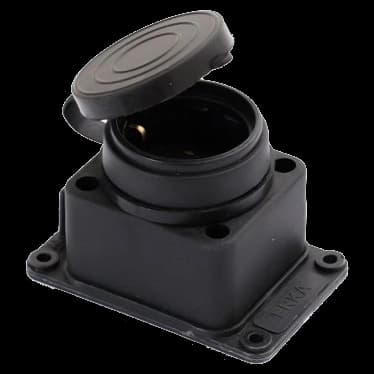 ERKA 6001 Колодка одинарна з заглушкою 1*16 (каучук)