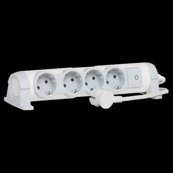 Legrand 4XSchuko 3Gх1,5 мм, 3м Мережевий подовжувач з вимикачем білий, комфорт