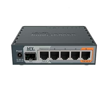 MikroTik hEX S (RB760iGS) 5-портовий Маршрутизатор
