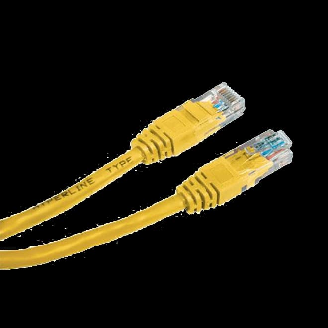 Патч-корд E-server UTP, 0.5 м, кат. 5e жовтий