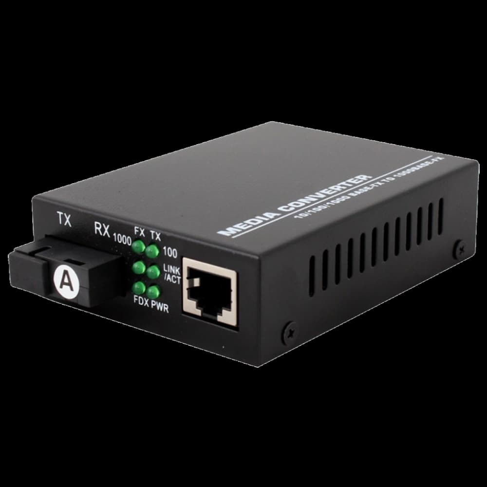 TelStream MC-218/520SC Медіаконвектор (1550TX&1310RX, 10/100/1000, 20км SC)