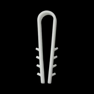Дюбель Ziplex ялинка кругла d 6 біла (100 шт)