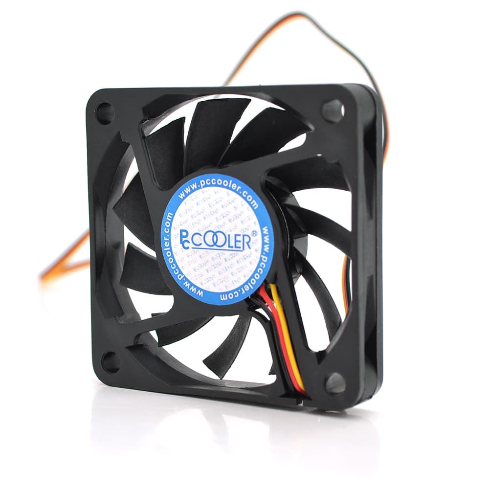 Кулер корпусний Pccooler F62, 60x60x10mm, 12V/0.13A, RPM 3500±10%, 3-pin + MOLEX, Black, Box
