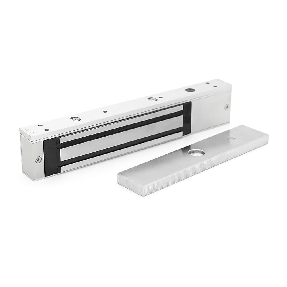 Електромагнітний замок MS-280LED + Кутник LS-280, до 280 кг, DC12V/350mA, 250х47х25 мм