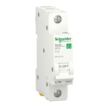 Автоматичний вимикач змінного струму Schneider RESI9 16А, 1P, крива, 6кА