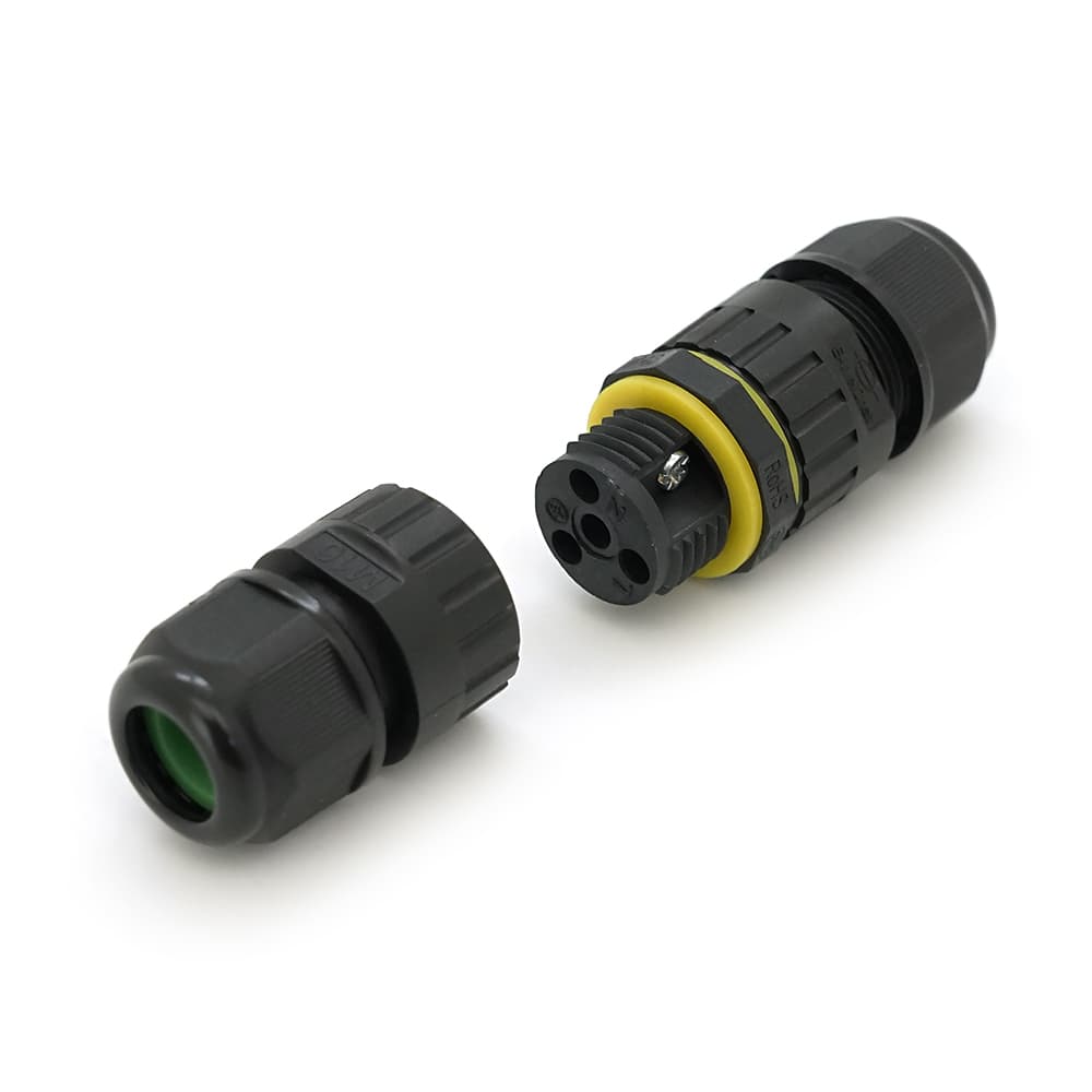 Кабельний з'єднувач EW-M16-2P, під кабель 3,5-7 мм, 2P, 17.5A, 450V, Black
