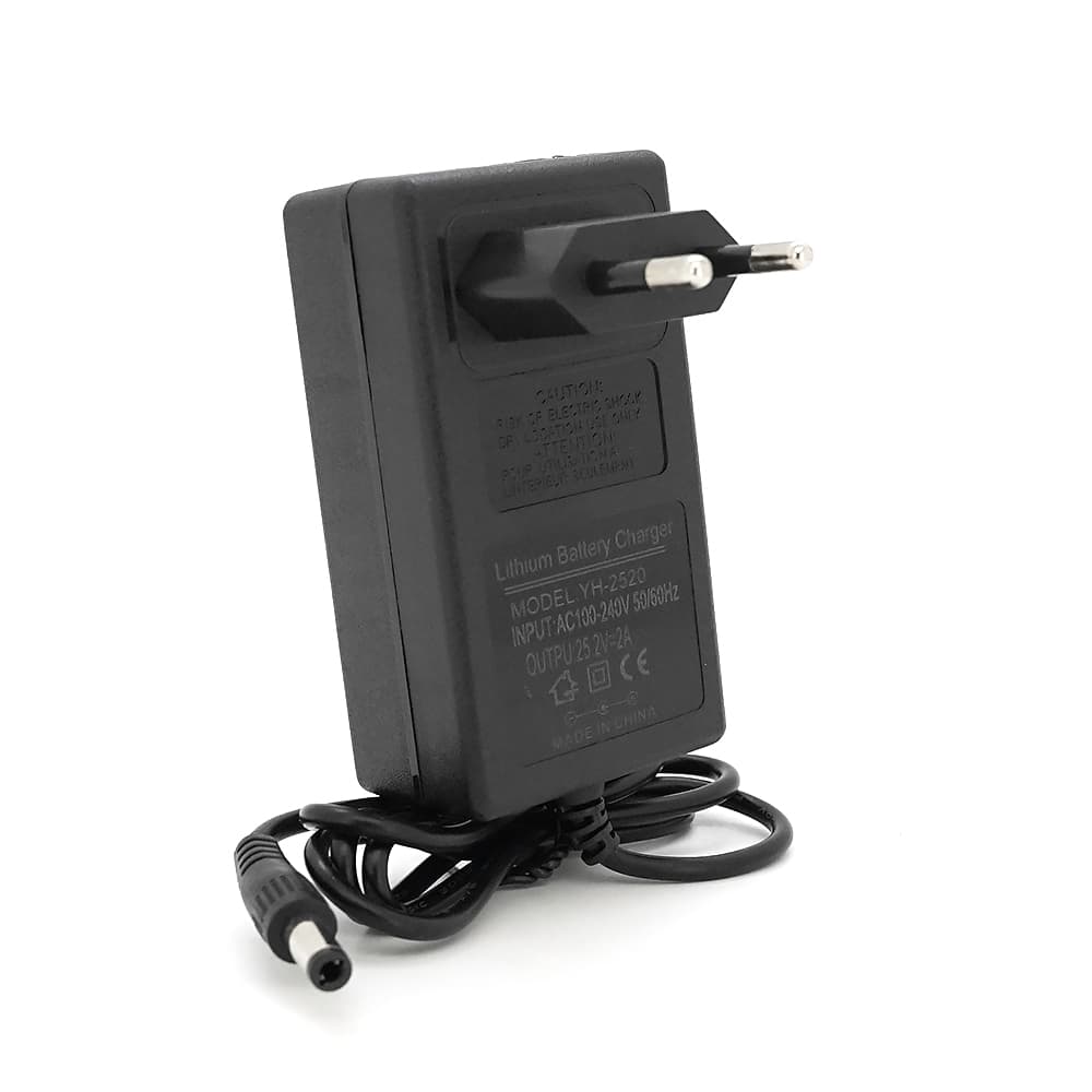 Зарядний пристрій для акумуляторів Li-ion 25,2V2A, штекер 5.5*2.5, індикація