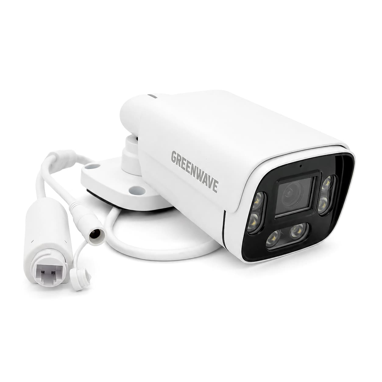 5MP Циліндрична камера з мікрофоном, подвійним підсвічуванням GW IPC03B5MP30 2.8mm, POE, LED/IR Підсвічування