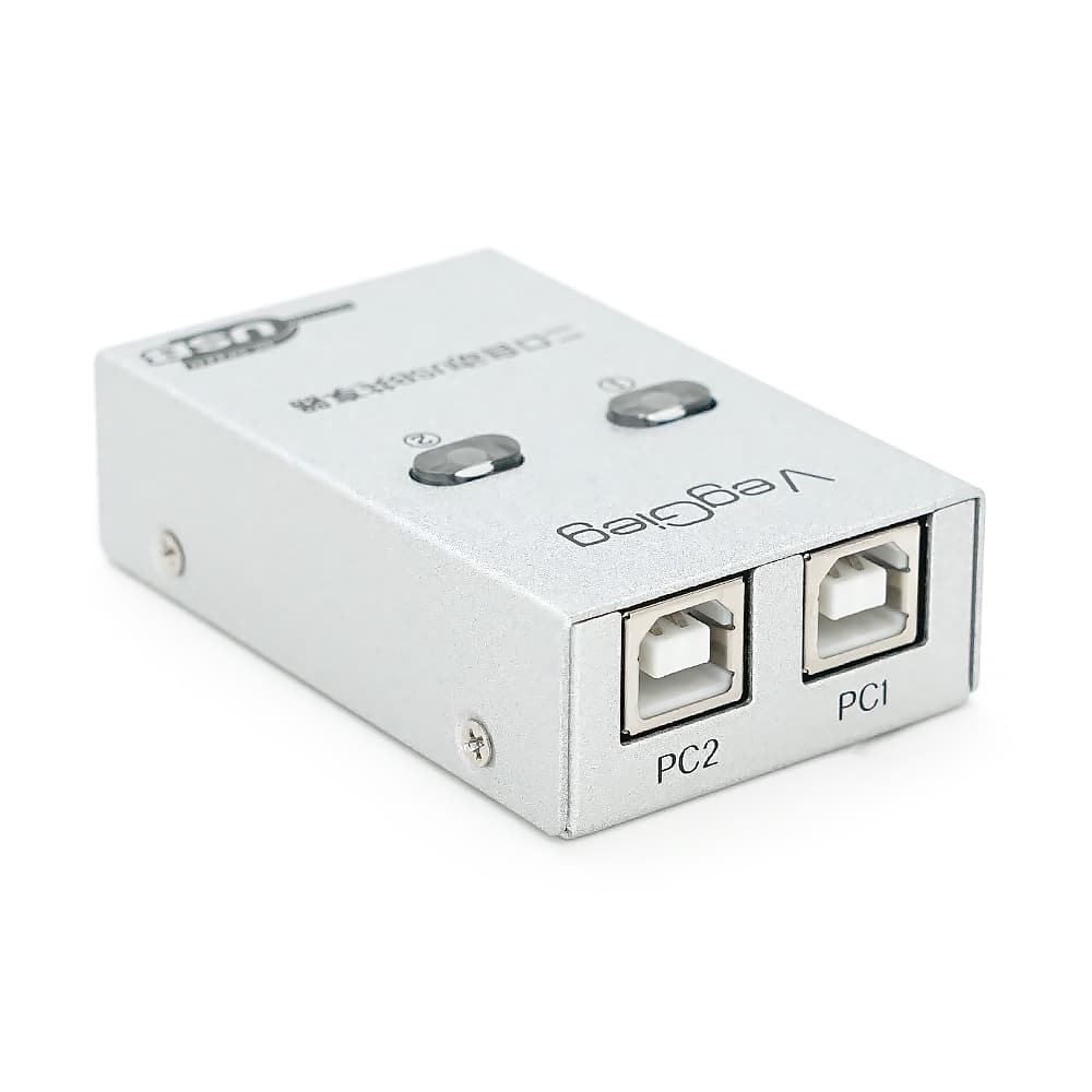 Комутатор VEGGIEG V-F501 USB 2.0 PC to Scanner Printer Sharing Switch (потрібний драйвер), Box