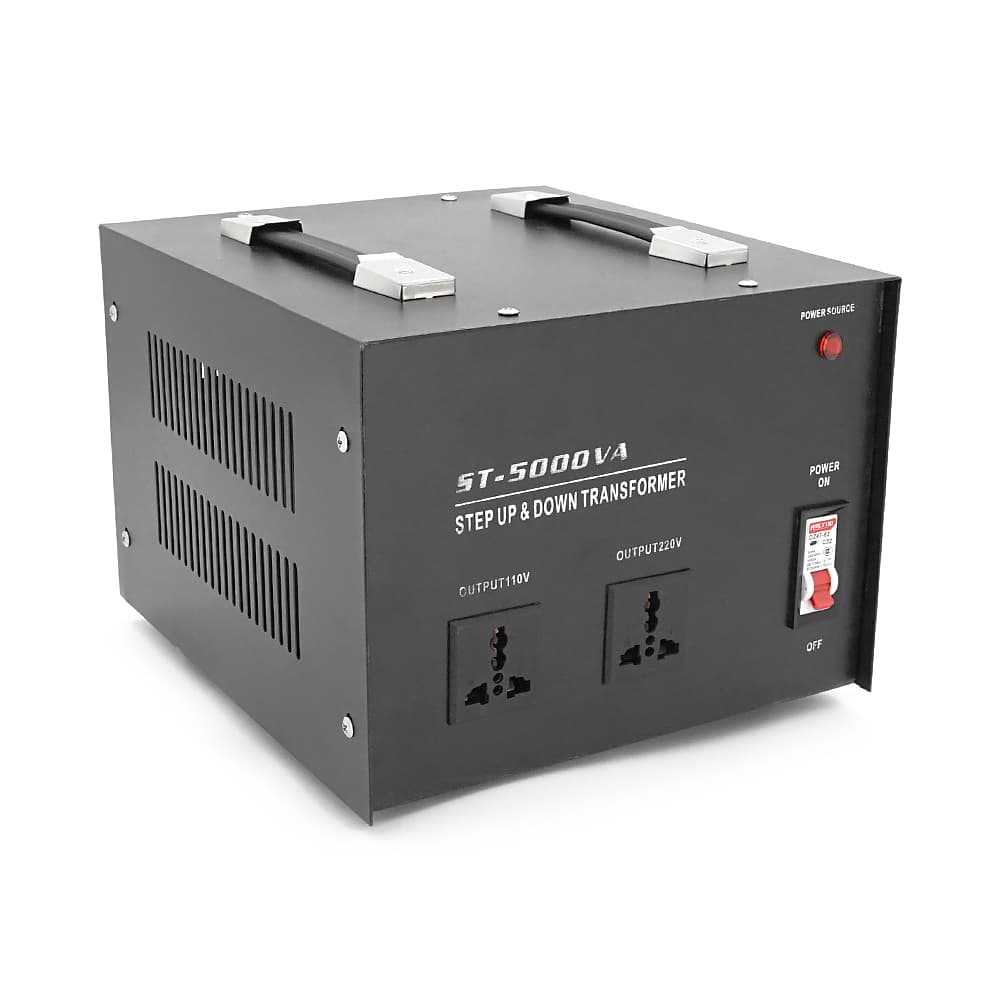 Перетворювач напруги трансформаторний універсальний ST-5000VA Input 220 V/Output 110V, Input 220 V/Output 110V+