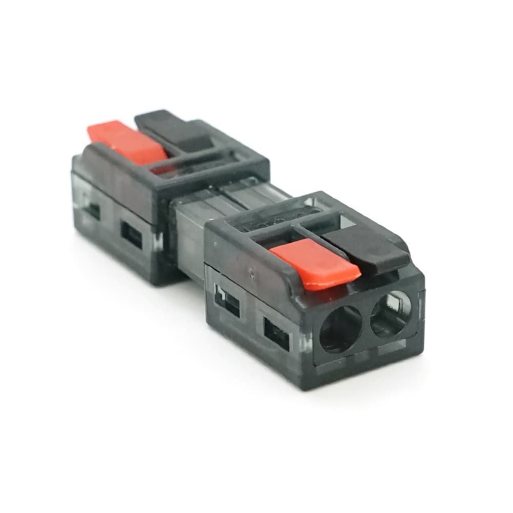 Клема з натискними затискачами 1-провідна LT-2-2, 2-pin, 250V, 32A, 0.5-2.5mm2, 13,5*30*11mm, сіра