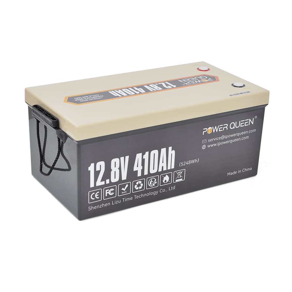 Акумуляторна батарея LiFePO4 Power Queen 12.8V 410Ah , 5240Wh, BMS 250A, ≥4000 циклів, 522*240*218 мм