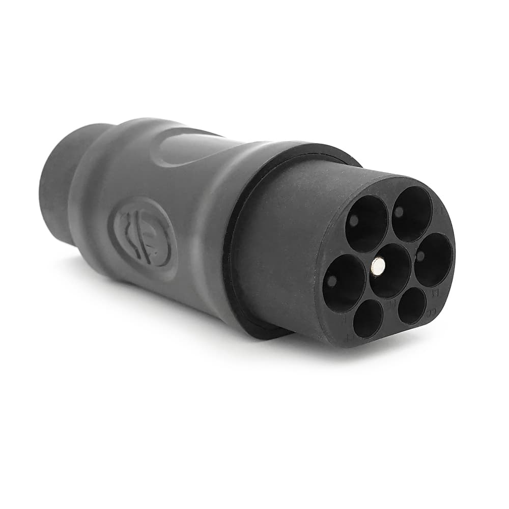 Адаптер перехідник для заряджання електромобіля Type2-GBT, 7Pin,380V, IP55, Black