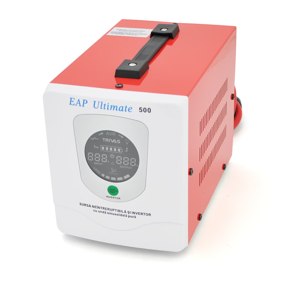 ДБЖ з правильною синусоїдою Westech EAP DUAL ULTIMATE -800VA/500W 12V, однофазний, напольного монтажу, LED дисплей, DC150-270V, AC230±8%, 2*Shuko, Q4