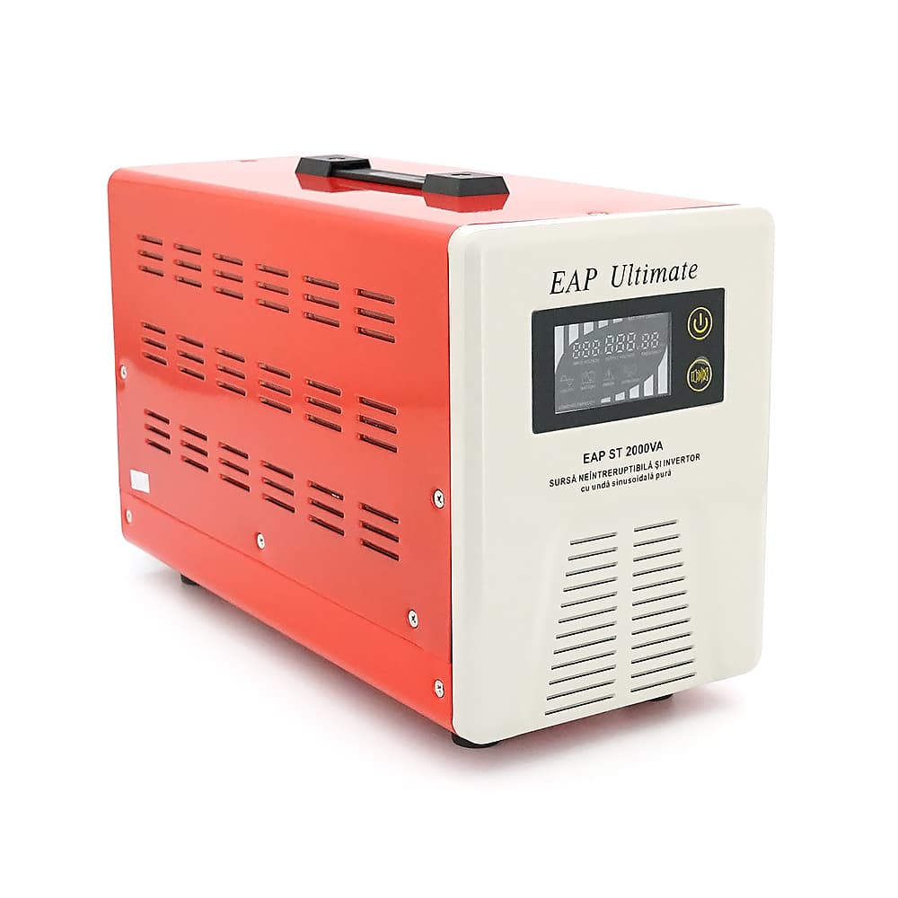 ДБЖ з правильною синусоїдою Westech EAP ULTIMATE-2000VA/1400W 24V, однофазний, напольного монтажу, LED дисплей, DC150-270V, AC230±8%, 2*Shuko, Q8