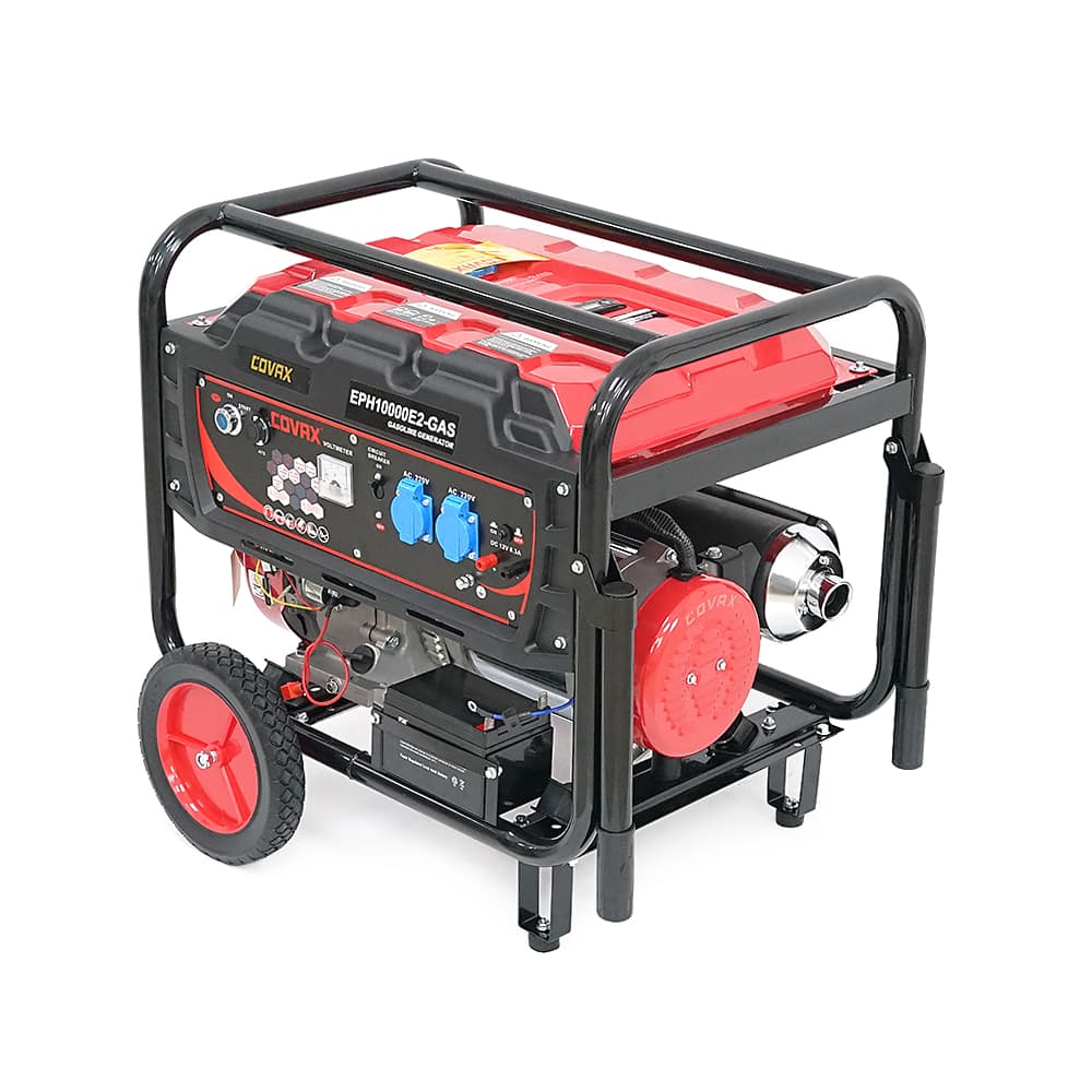 Генератор бензиновий COVAX EPH10000E2-GAS, 7.0kW, бензин/газ, однофазний 220V, 50Hz, DC12V, 18HP, Electric Starter, tank 25L, 690x535x555mm