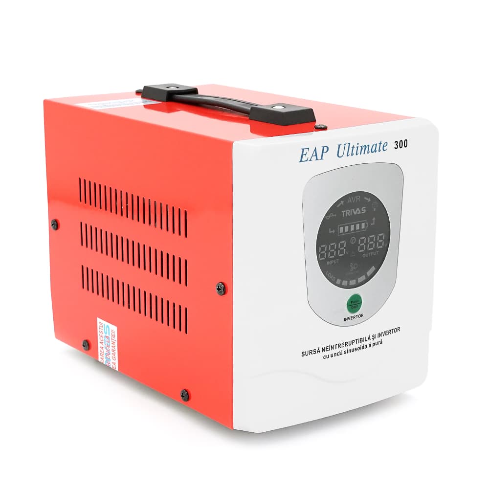 ДБЖ з правильною синусоїдою Westech EAP DUAL ULTIMATE -500VA/300W 12V, однофазний, напольного монтажу, LED дисплей, DC150-270V, AC230±8%, 2*Shuko, Q4
