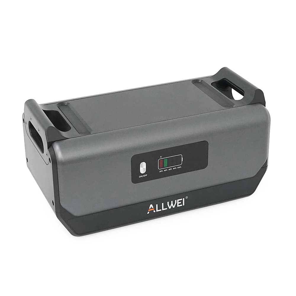 Додаткова батарея ALLWEI B200PRO (ємність 2048 Вт·ч), LiFePO4, потужність 2400 Вт, для зарядної станції SGR-PPS2400-2PRO, 480x255x240 мм, 18.6 кг