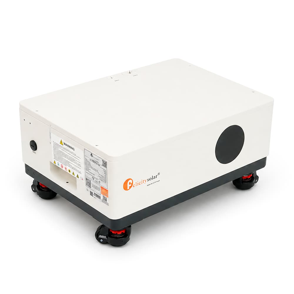 Блок управління з вбудованим акумулятором FelicityESS LiFePO4 FLS48100SCG2 51,2 В 100 А·год, BMS50-400A@16S, 5,12 кВт·год, до 8 паралельних, CAN&RS485, IP21, 6000 циклів, IP20, 600x450x180 мм, 46 кг