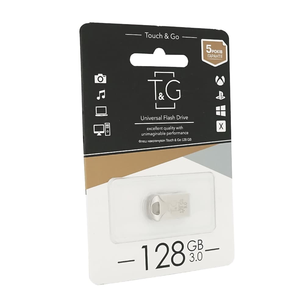Флеш-накопичувач T&G 106, USB 3.0, 128GB, Metal, Blister