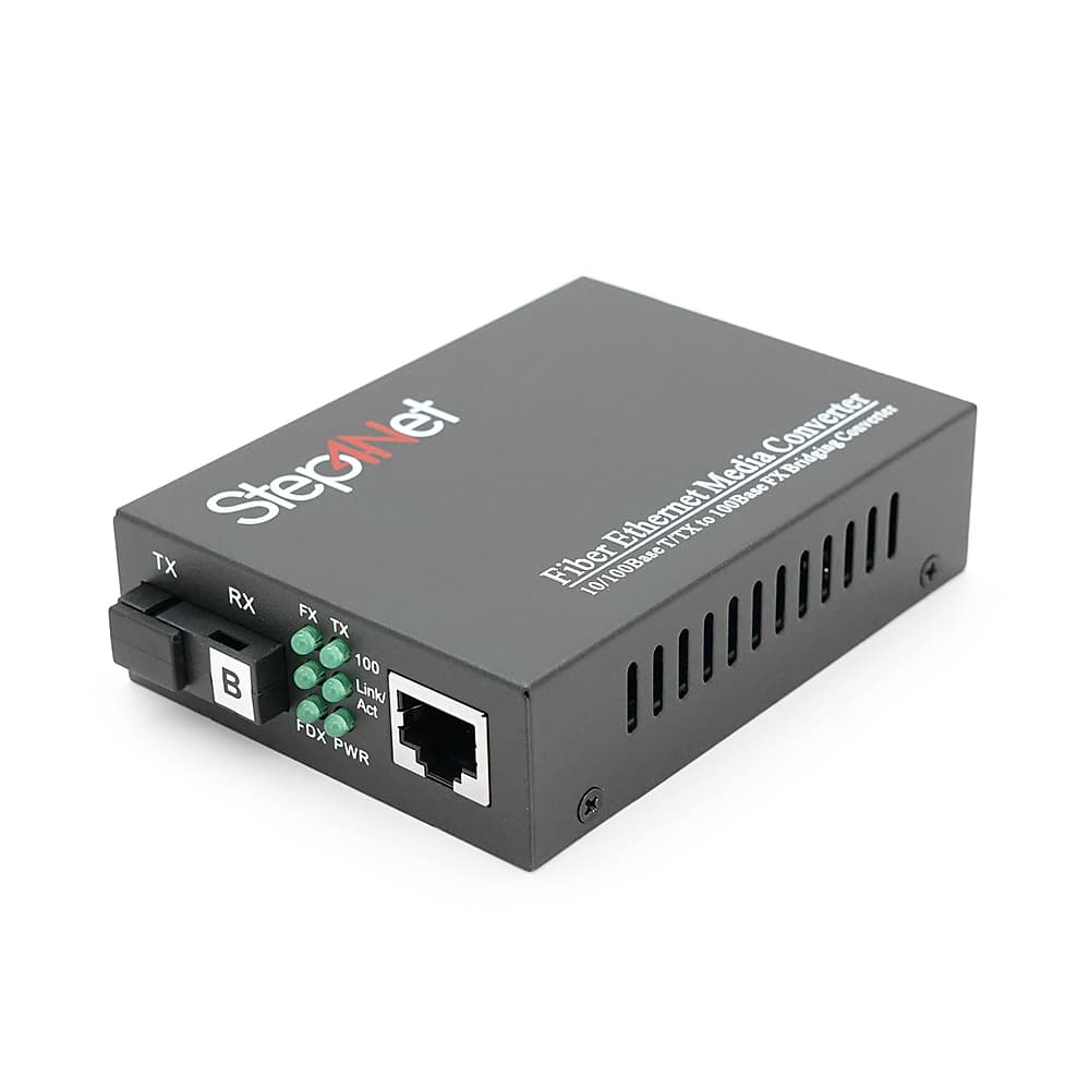 Медіаконвертер Step4Net MC-R-0,1-1SM-1550nm-20-LFP, 1550 WDM одноволоконний Full/Half duplex, SC 20km (0+70°C), + блок живлення 5V 1A Q50