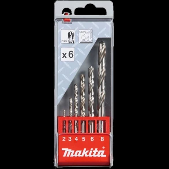 Makita (D-57196) Набір свердел по металу HSS-G 6 шт