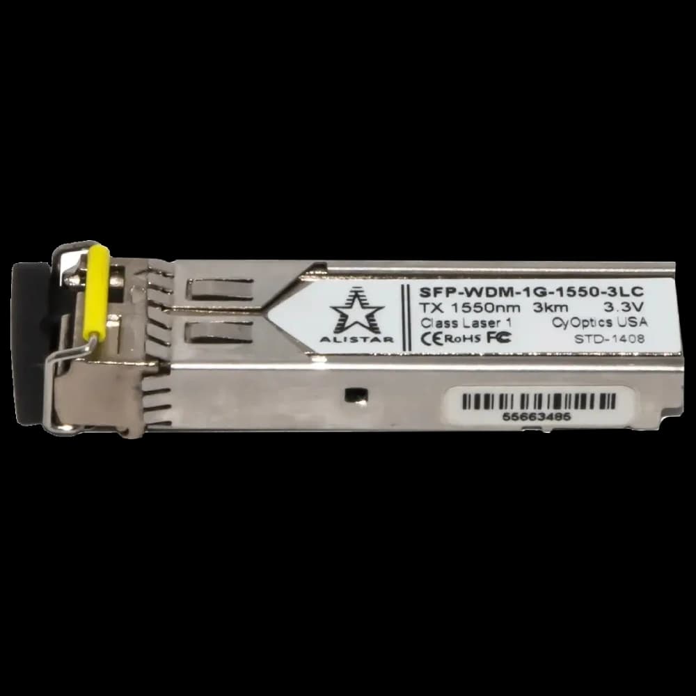 ALISTAR SFP-1G-BX-D-L03 SFP 1G 1SM WDM LC 3KM TX1550/RX1310nm DDM Модуль