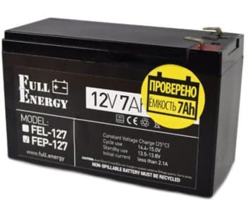 Full Energy FEP-127 7А•г 12В Свинцево-кислотна акумуляторна батарея